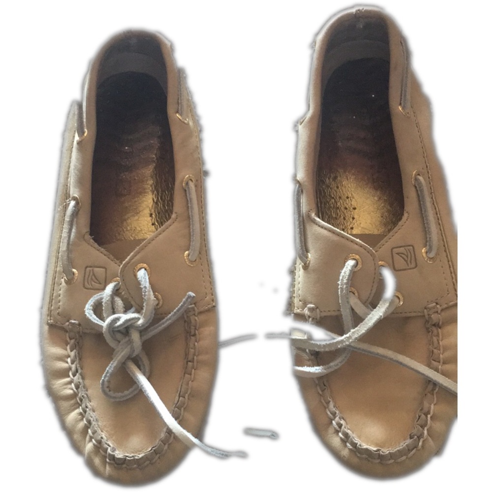 Gold Sperry Topsiders